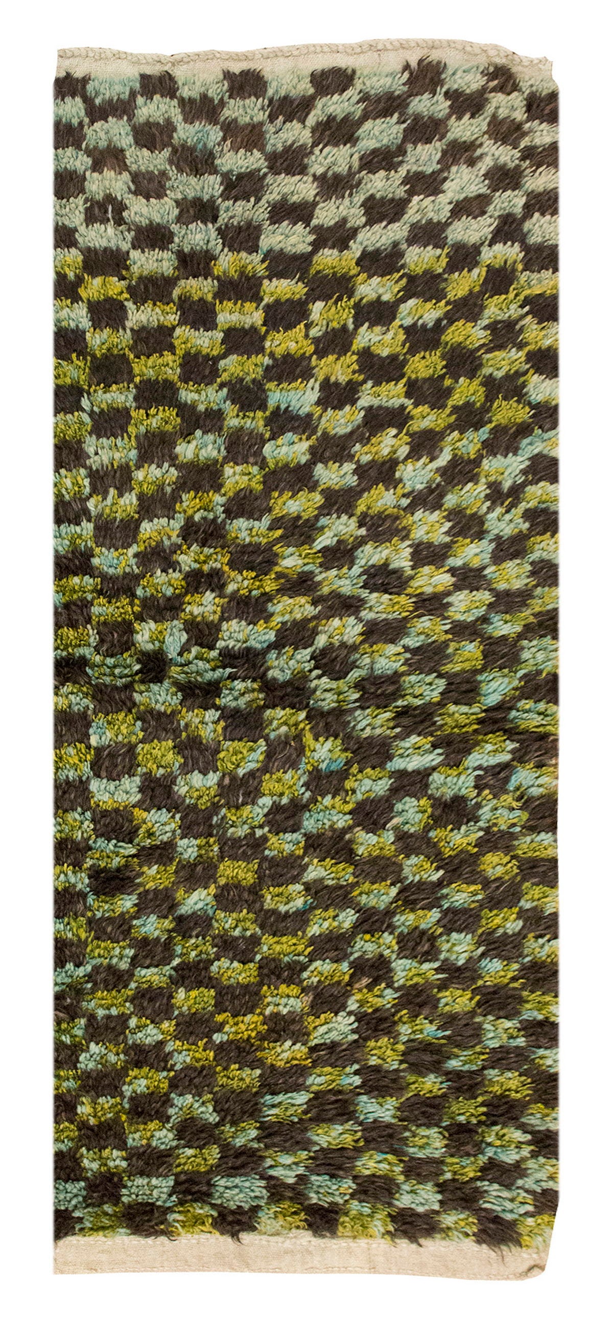 1'9 x 4'3 ft Turkish Tulu,Tulu Rug, Karapınar Tulu Rug, Vintage Tulu 53 x 129 cm
