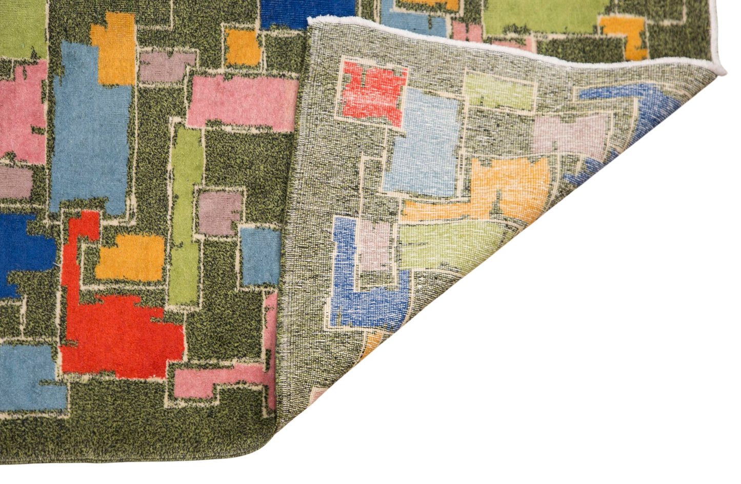 Modern Turkish Area Rug, 6.7x9.8 ft, 205x300 cm