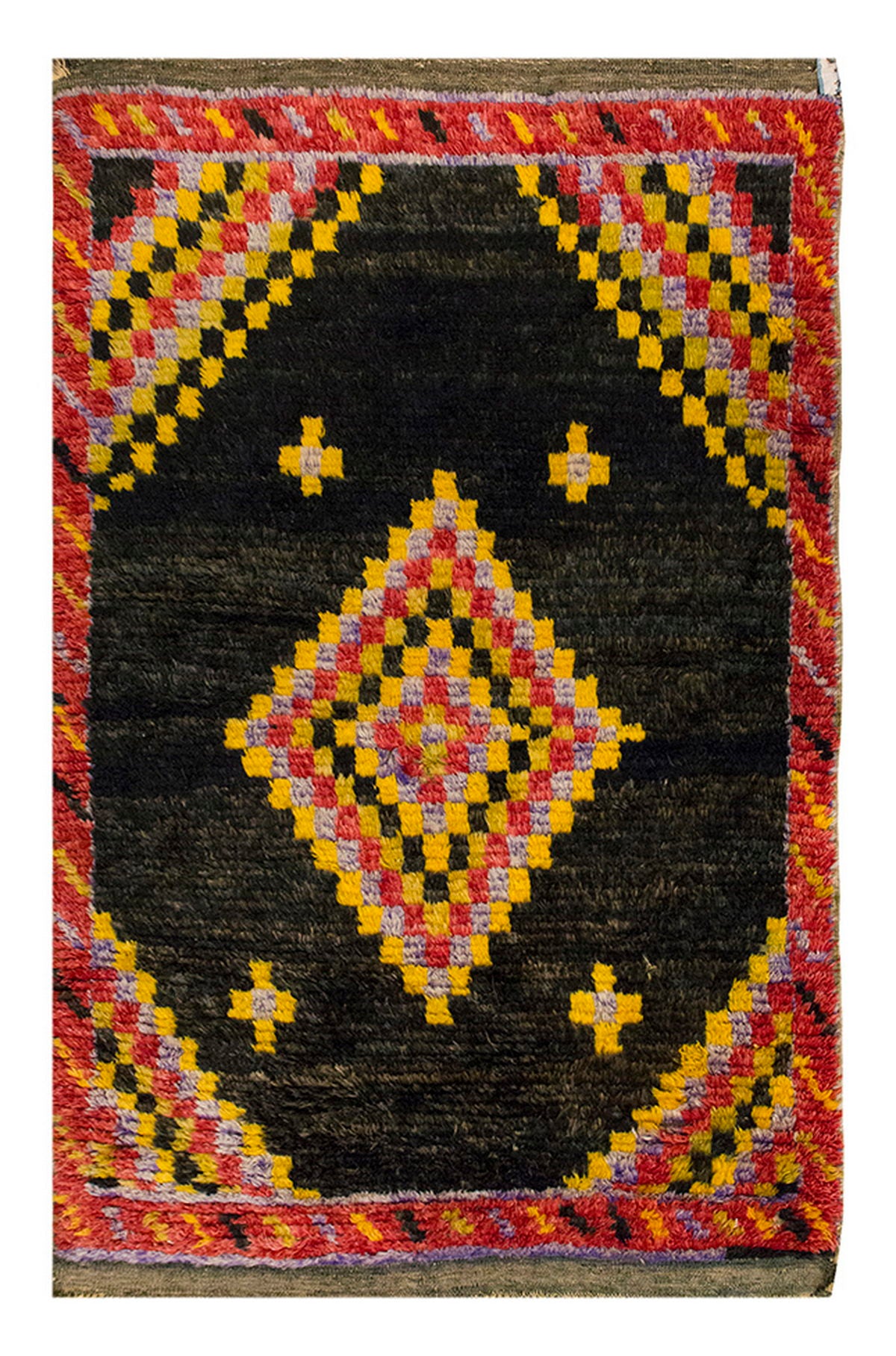 3'10"x5'8" ft Turkish Tulu,Tulu Rug, Karapınar Tulu Rug, Vintage Tulu 117 x 172 cm
