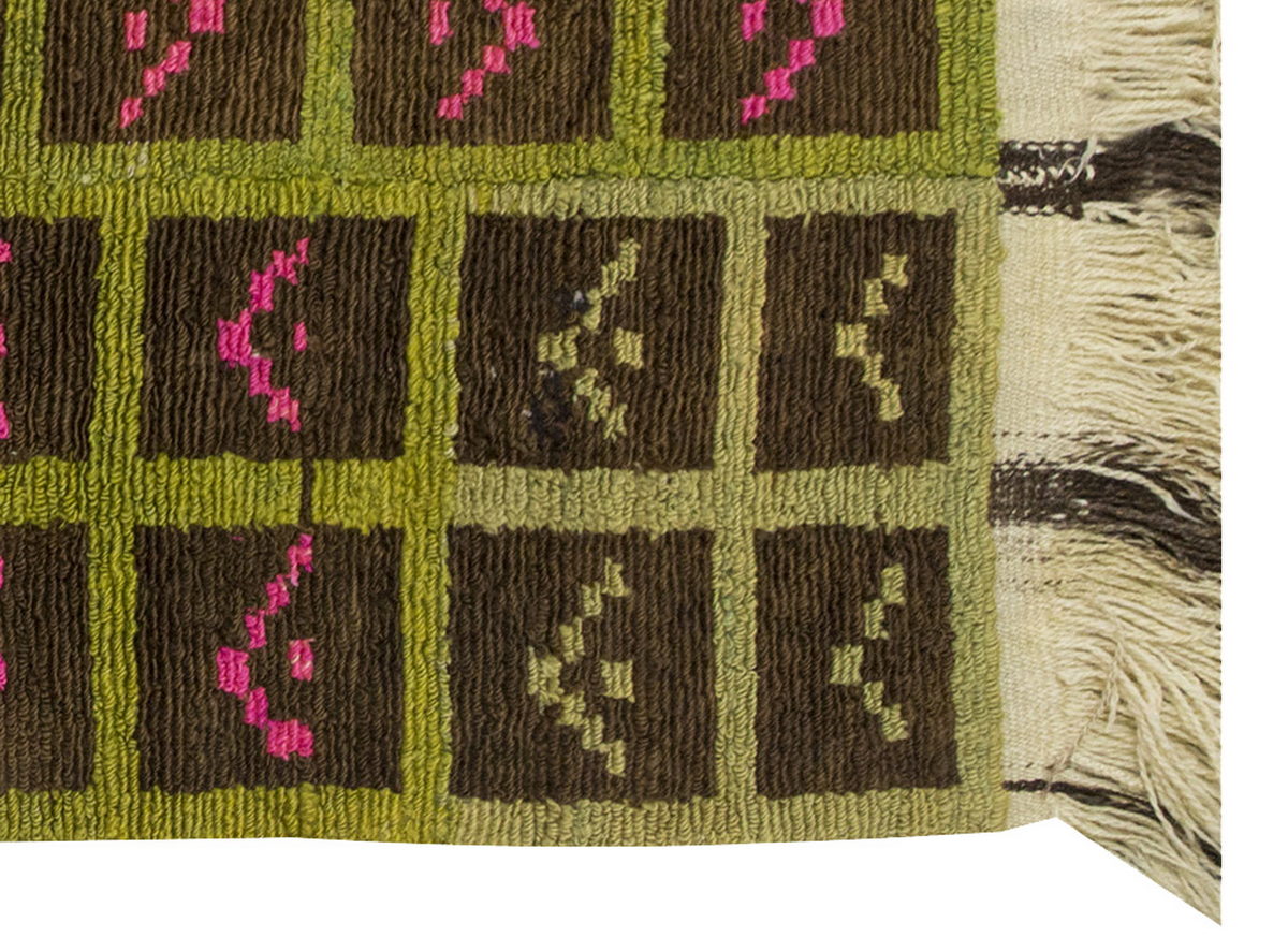 3'5"x4'1" ft Turkish Tulu,Tulu Rug, Karapınar Tulu Rug, Vintage Tulu 105 x 125 cm