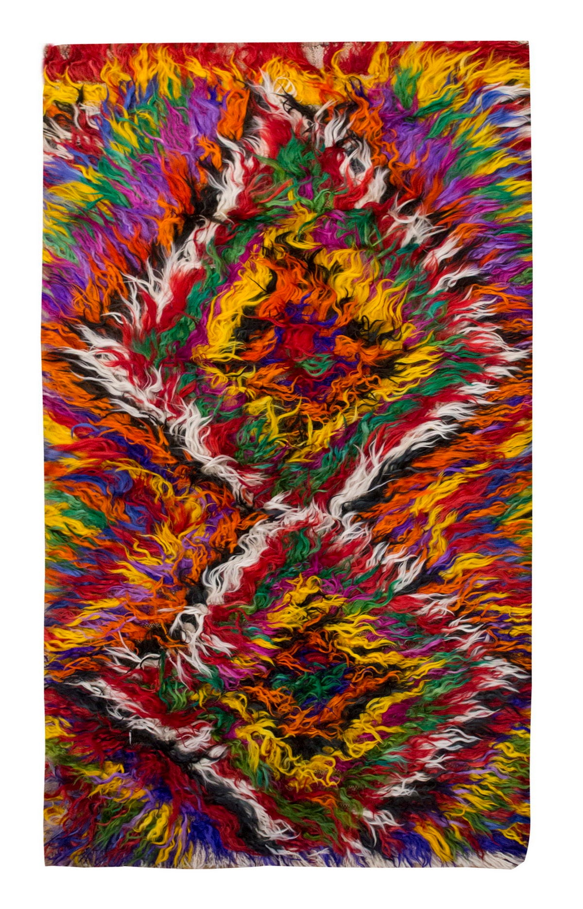 3'5"x6'7" ft Turkish Tulu,Tulu Rug, Karapınar Tulu Rug, Vintage Tulu 105 x 200 cm