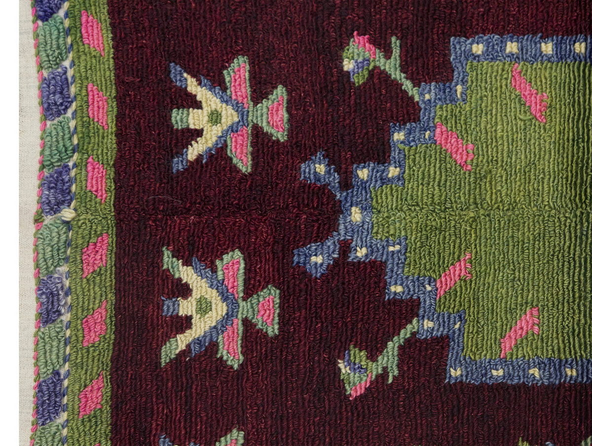 3'6"x4'6" ft Turkish Tulu,Tulu Rug, Karapınar Tulu Rug, Vintage Tulu 107 x 138 cm
