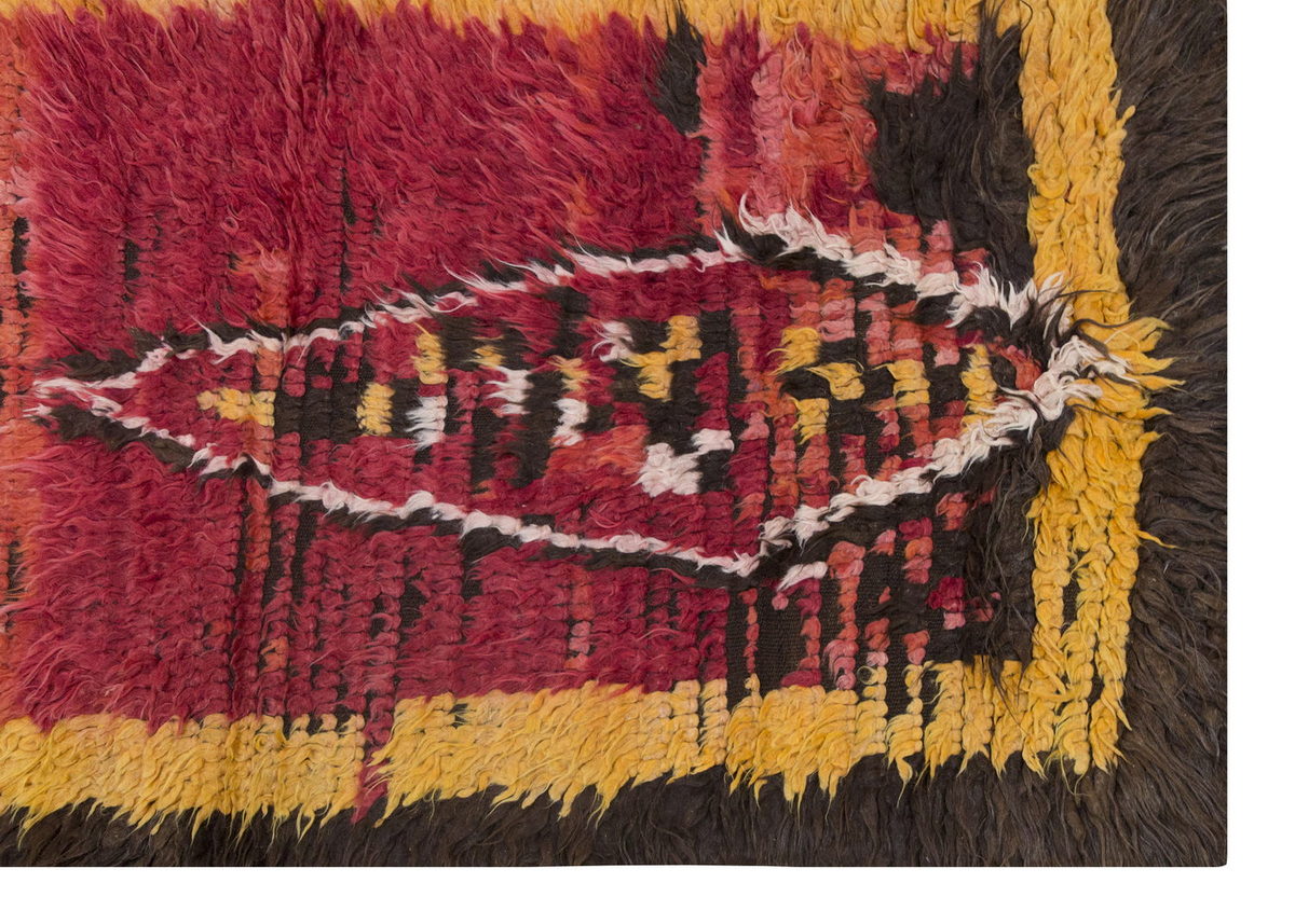 3'6"x5'5" ft Turkish Tulu,Tulu Rug, Karapınar Tulu Rug, Vintage Tulu 107 x 166 cm