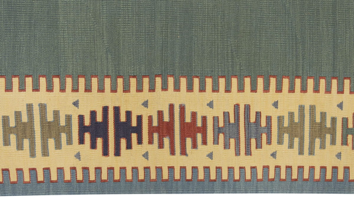 3.11x6.1 feet Kilim,4x6 Kilim Rug,Turkish Kilim Rug,Oushak Kilim,Handwoven Kilim, Handspun Wool Kilim Rug,New Kilim Rug,Natural Color Kilim