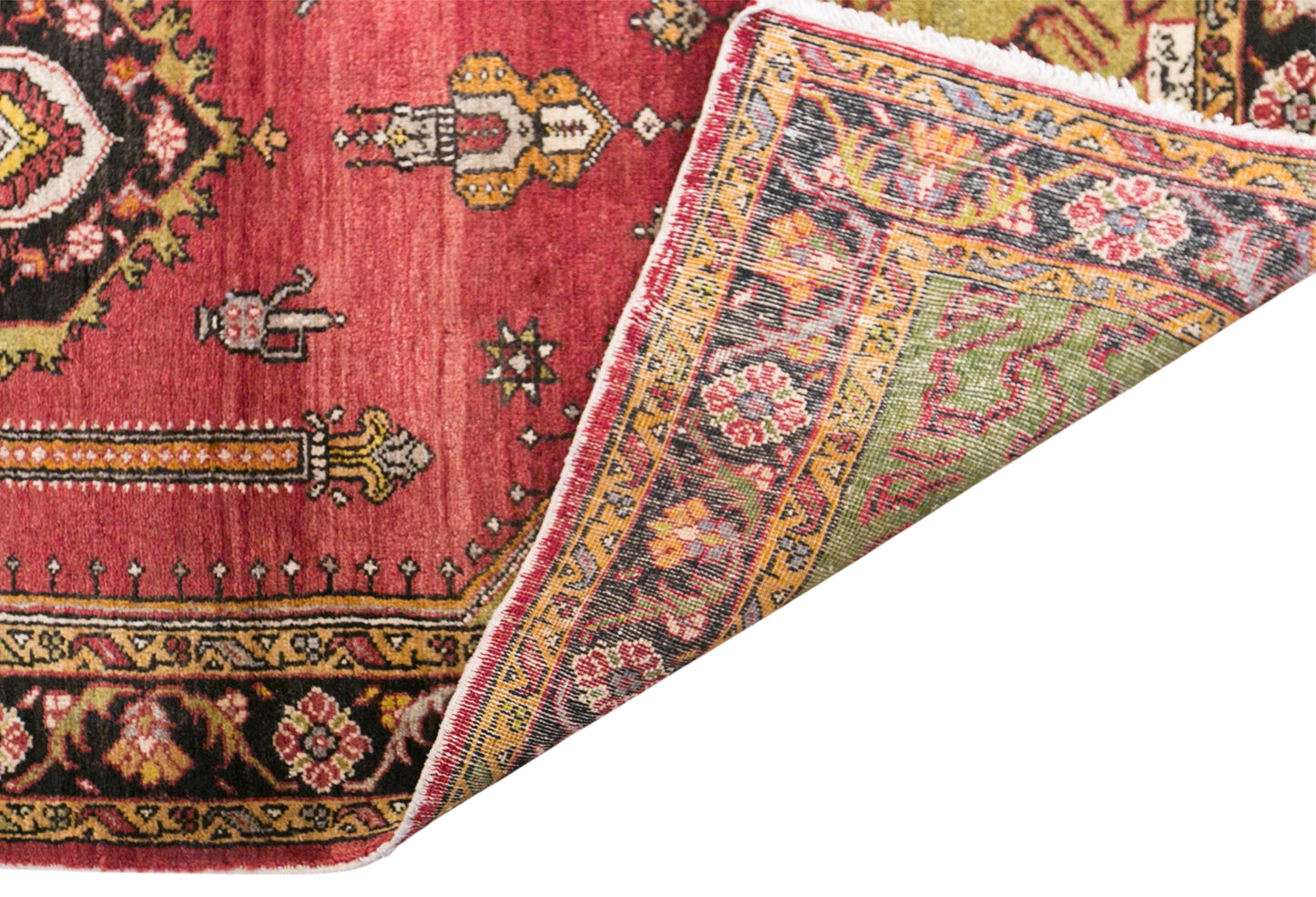 Vintage Konya Sille Rug, 117 × 175 cm / 3.8 x 5.7 ft Handmade Wool Rug