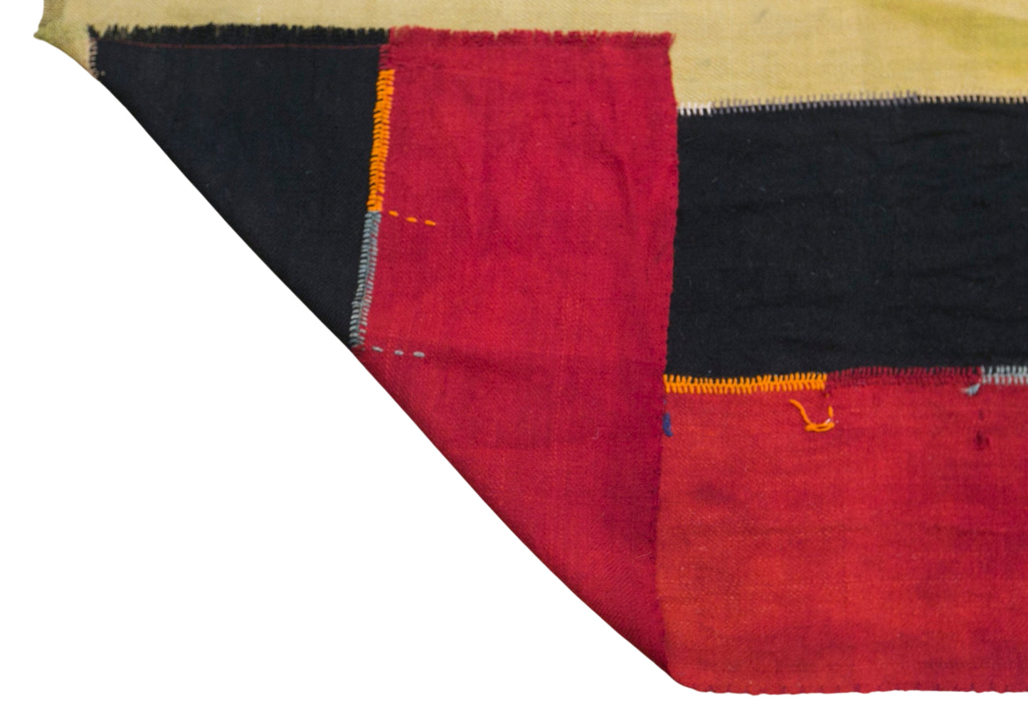 Vintage Konya Cihanbeyli Curtain Kilim Rug, 8.2 x 12 ft, 250 x 370 cm, Handwoven Turkish Wool Kilim
