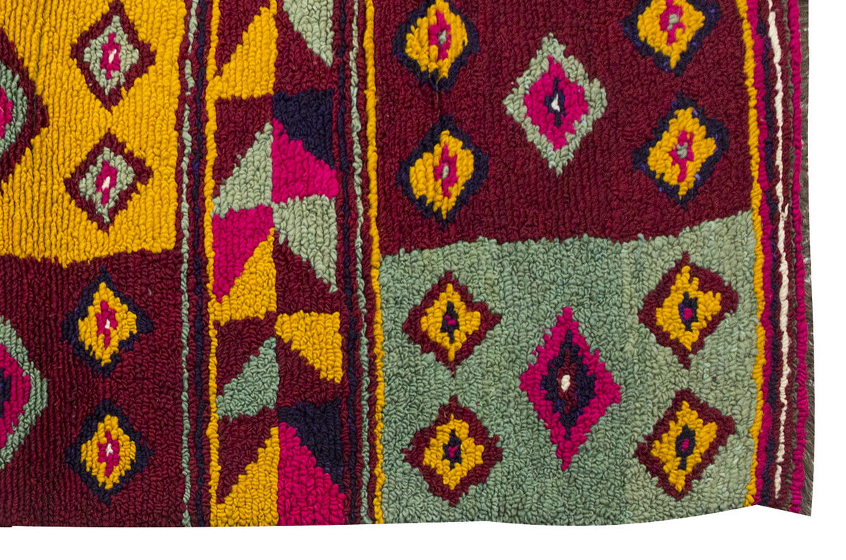 4'1"x6'11" ft Turkish Tulu,Tulu Rug, Karapınar Tulu Rug, Vintage Tulu 125 x 212 cm
