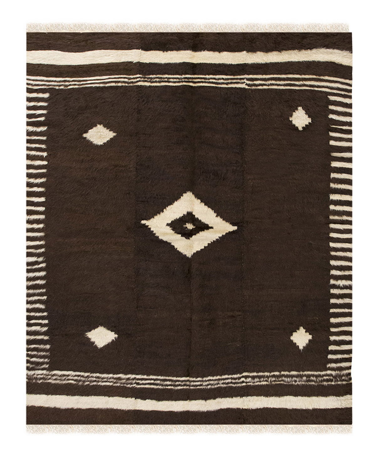 4x5, 4'1 x 5'2 ft, Siirt Blanket Kilim Rug, Siirt Blanket