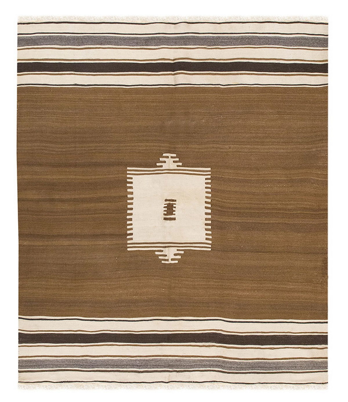 5x6, 4'6 x 5'10 ft, Siirt Blanket Kilim Rug, Siirt Blanket
