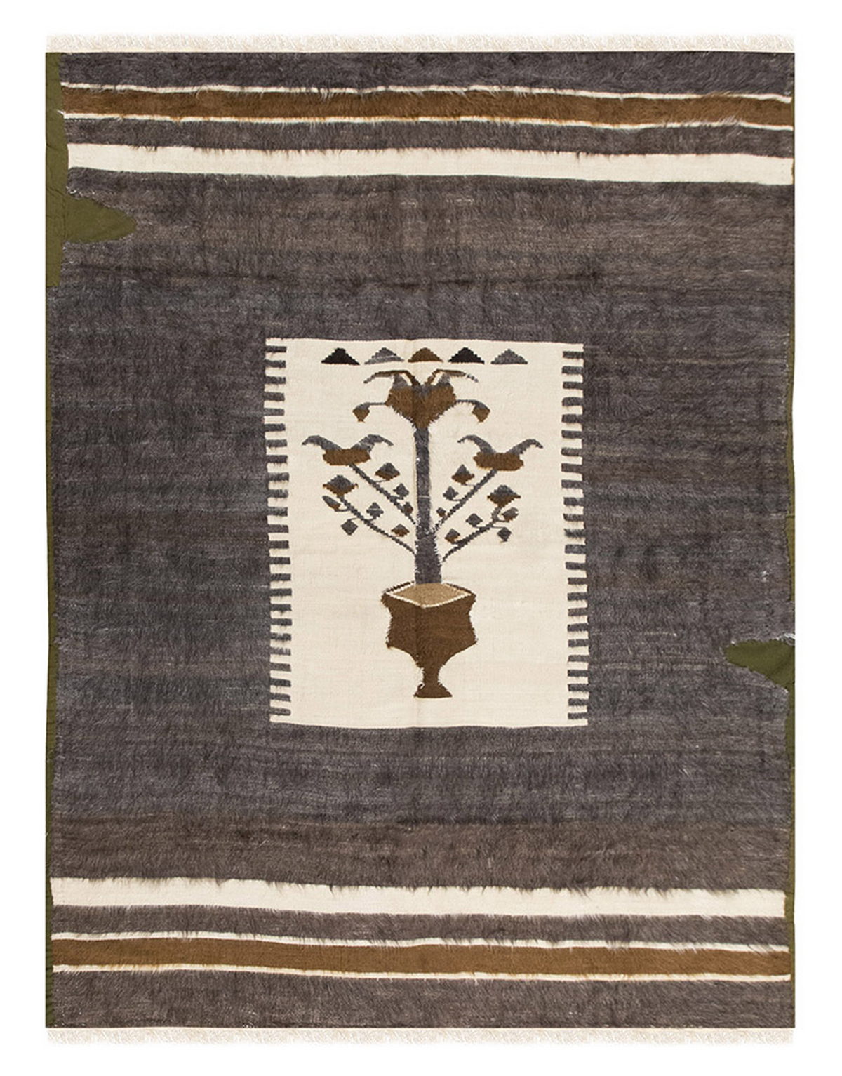 5x7, 4'9 x 6'6 ft, Siirt Blanket Kilim Rug, Siirt Blanket