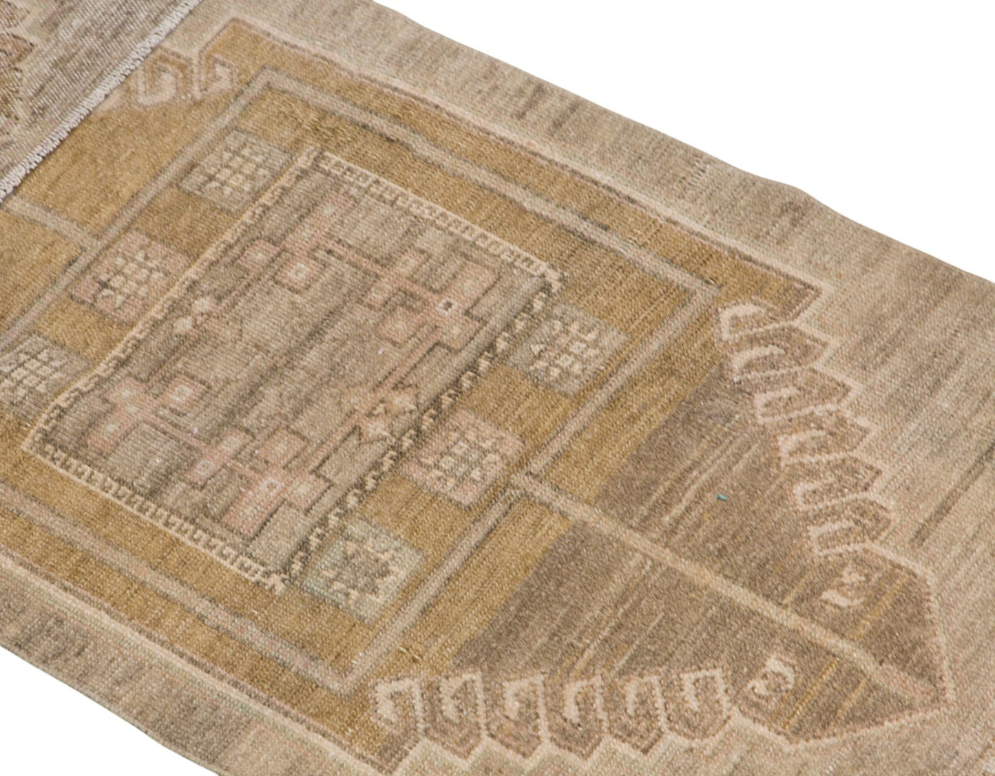 60+ Yrs Old Vintage Turkish Rug, 80x585 cm, 2.6x19.2 feet