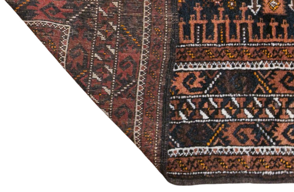 Vintage Konya Rug, 112 × 190 cm / 3.7 x 6.2 ft Handmade Wool Rug