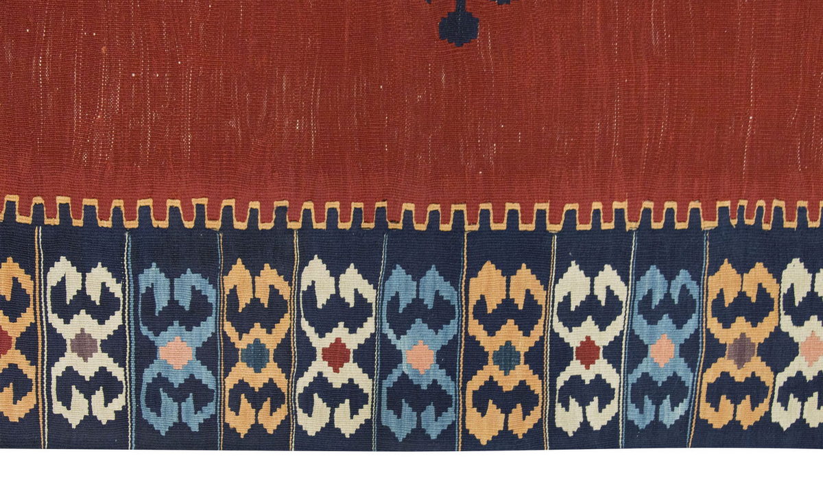 Handspun Wool Kilim Rug, New Kilim Rug, Natural Color Kilim, 4.4x6.7 feet Kilim,4x7 Kilim Rug,Turkish Kilim Rug,Oushak Kilim,Handwoven Kilim