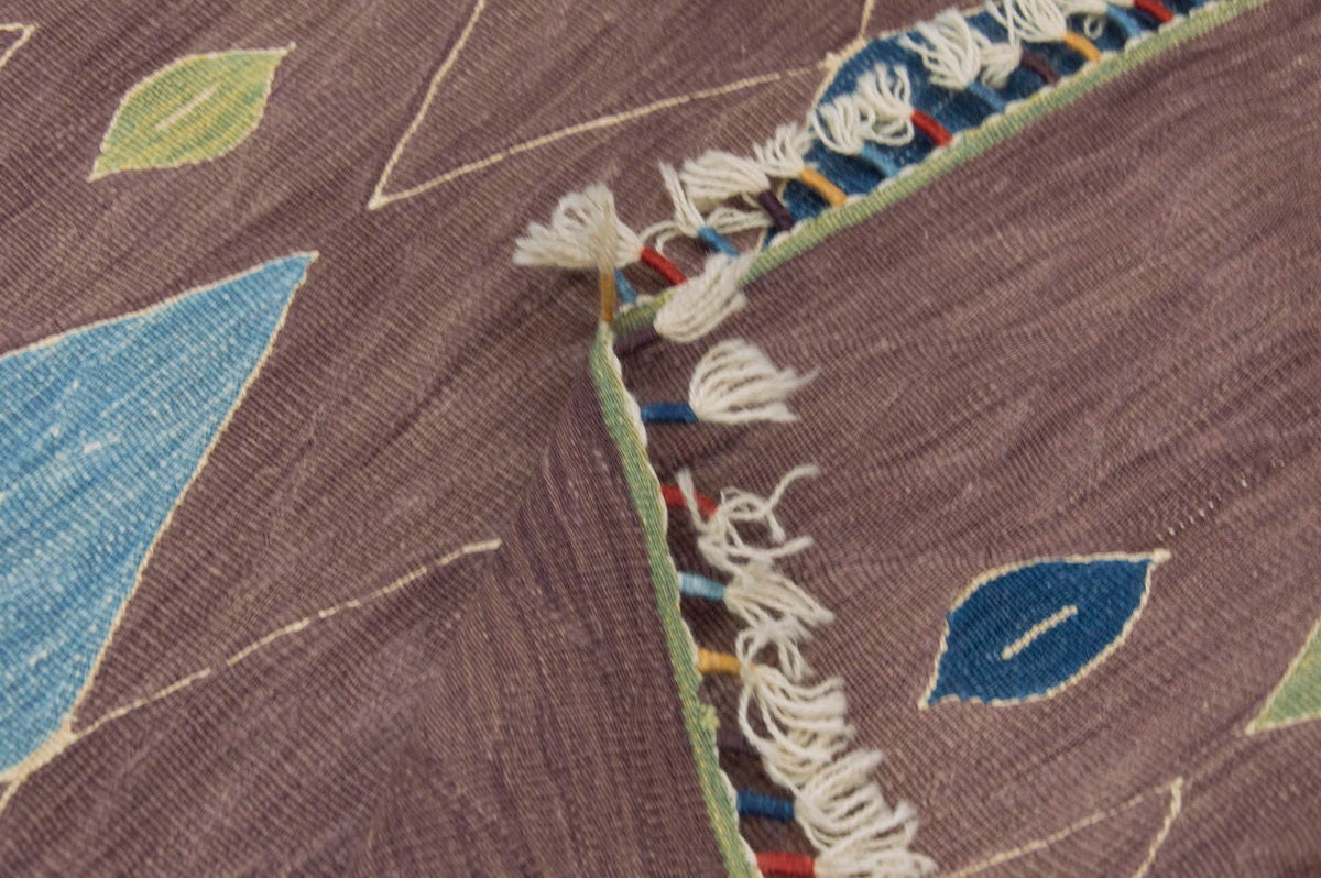 Handwoven Kilim,Turkish Kilim Rug,Oushak Kilim,Handspun Wool Kilim Rug,New Kilim Rug, Natural Color Kilim, 2'9 x 7'7 feet Kilim,3x8 Kilim Rug
