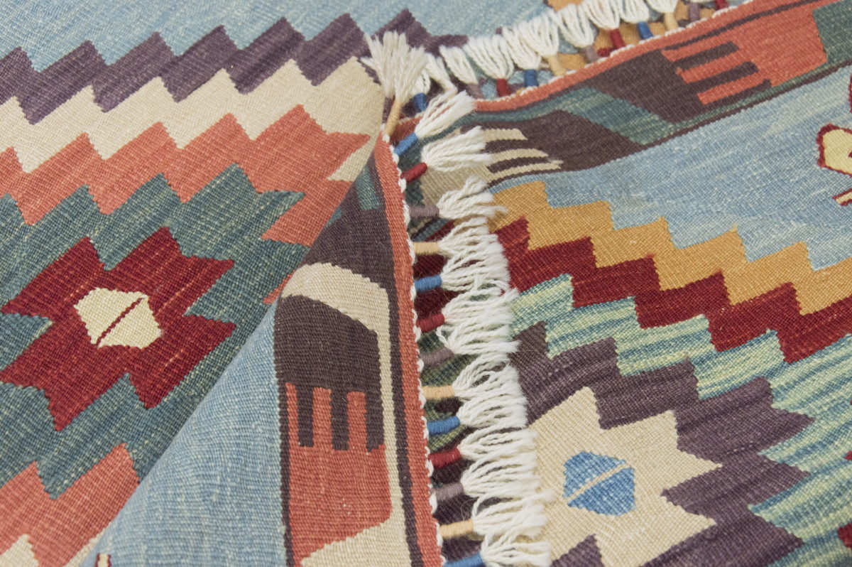 Natural Color Kilim, Oushak Kilim,Handspun Wool Kilim Rug,Handwoven Kilim,New Kilim Rug, 3x9.8 feet Kilim,3x10 Kilim Rug,Turkish Kilim Rug