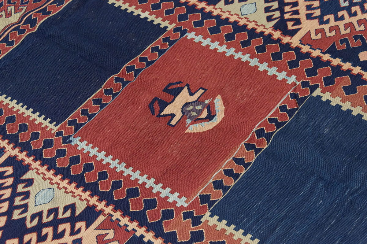 Natural Color Kilim, Oushak Kilim,Handspun Wool Kilim Rug,Handwoven Kilim,New Kilim Rug, 4.11x6.3 feet Kilim,5x6 Kilim Rug,Turkish Kilim Rug