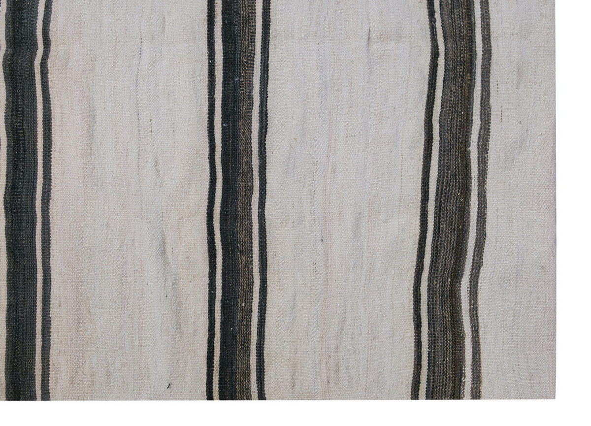 Neutral Kilim 4'1" x 7'5" feet 125 x 225 cm