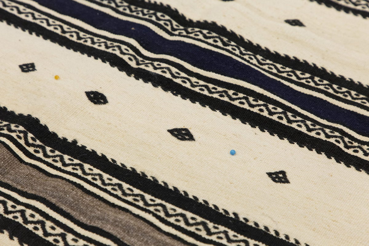 Neutral Kilim 4'4" x 10'4" feet 131 x 315 cm