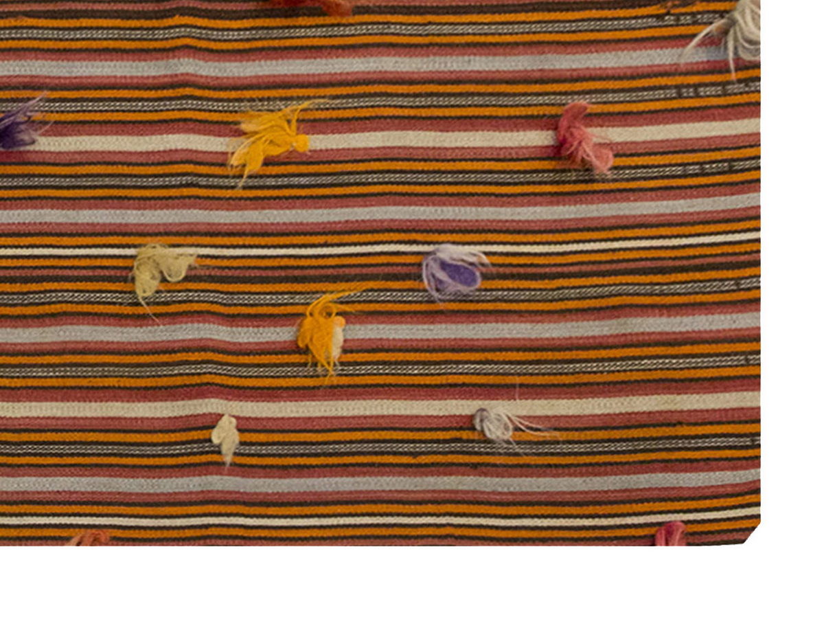 Neutral Kilim 5'3" x 7'7" feet 160 x 232 cm