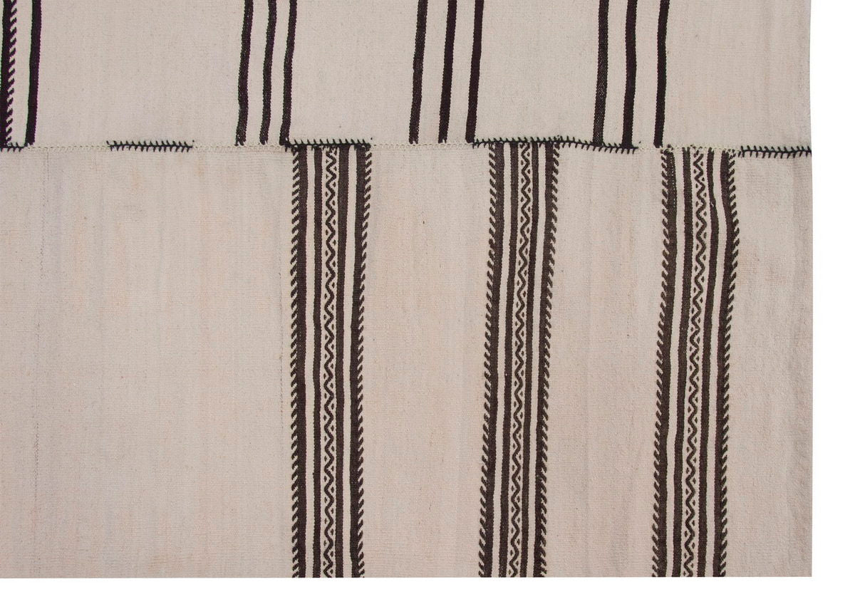 Neutral Kilim 6'4" x 6'6" feet 194 x 198 cm
