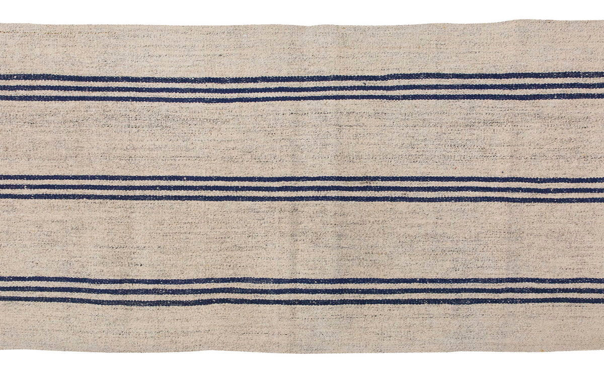Neutral Kilim Runner 2'5" x 27'3" feet 74 x 830 cm
