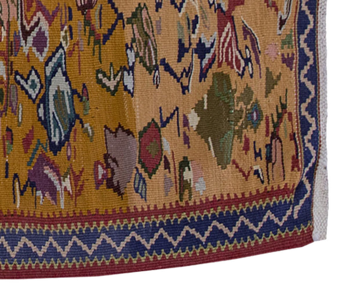 Vintage Kilim Rug,Kayseri Kilim 2'2" x 3'3" feet 67 x 100 cm