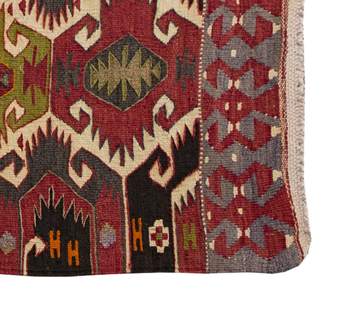 Vintage Kilim Rug,Nomadik Mut Kilim 3" x 4'4" feet 92 x 133 cm