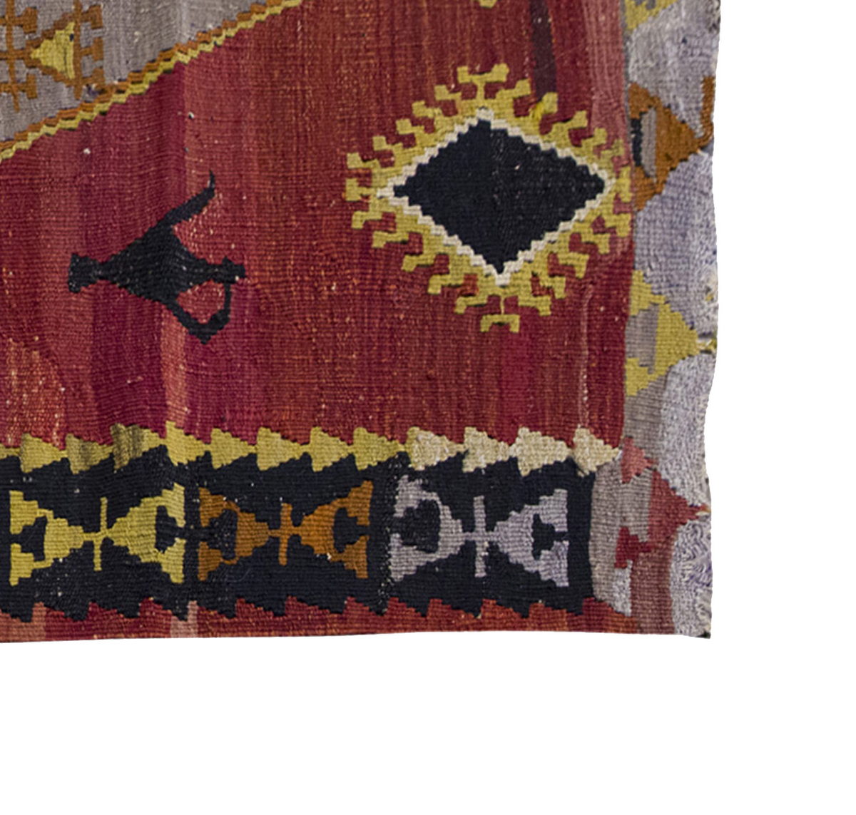 Vintage Kilim Rug,Emirdağ Kilim 3" x 4'6" feet 89 x 138 cm