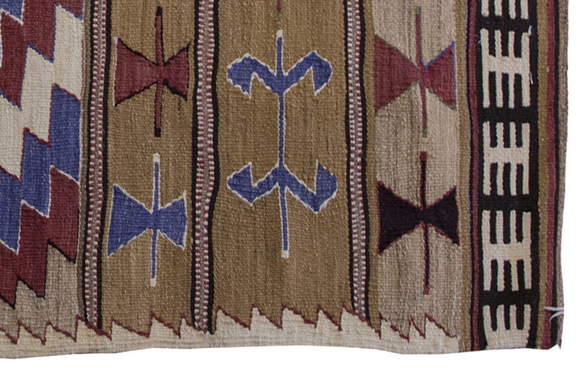 Vintage Kilim Rug,Mut Kilim 3" x 4'9" feet 92 x 145 cm