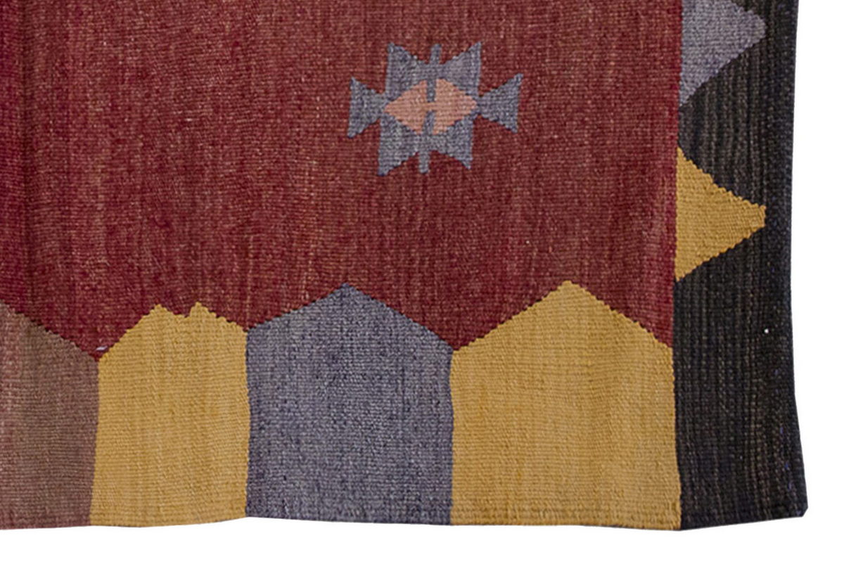 Vintage Kilim Rug,west Part of Turkey Kilim 3'5" x 3'5" feet 104 x 105 cm