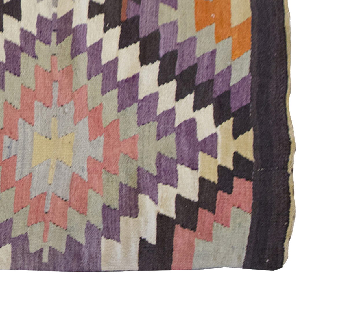 Vintage Kilim Rug,West Part of Turkey Kilim 3'6" x 5'2" feet 107 x 157 cm