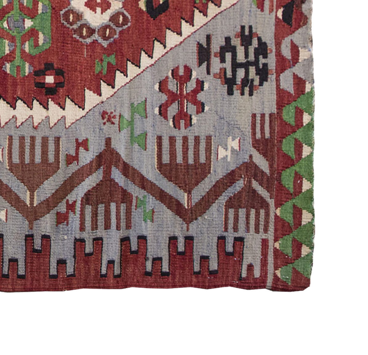 Vintage Kilim Rug,Denizli Kilim 3'7" x 5'7" feet 110 x 170 cm