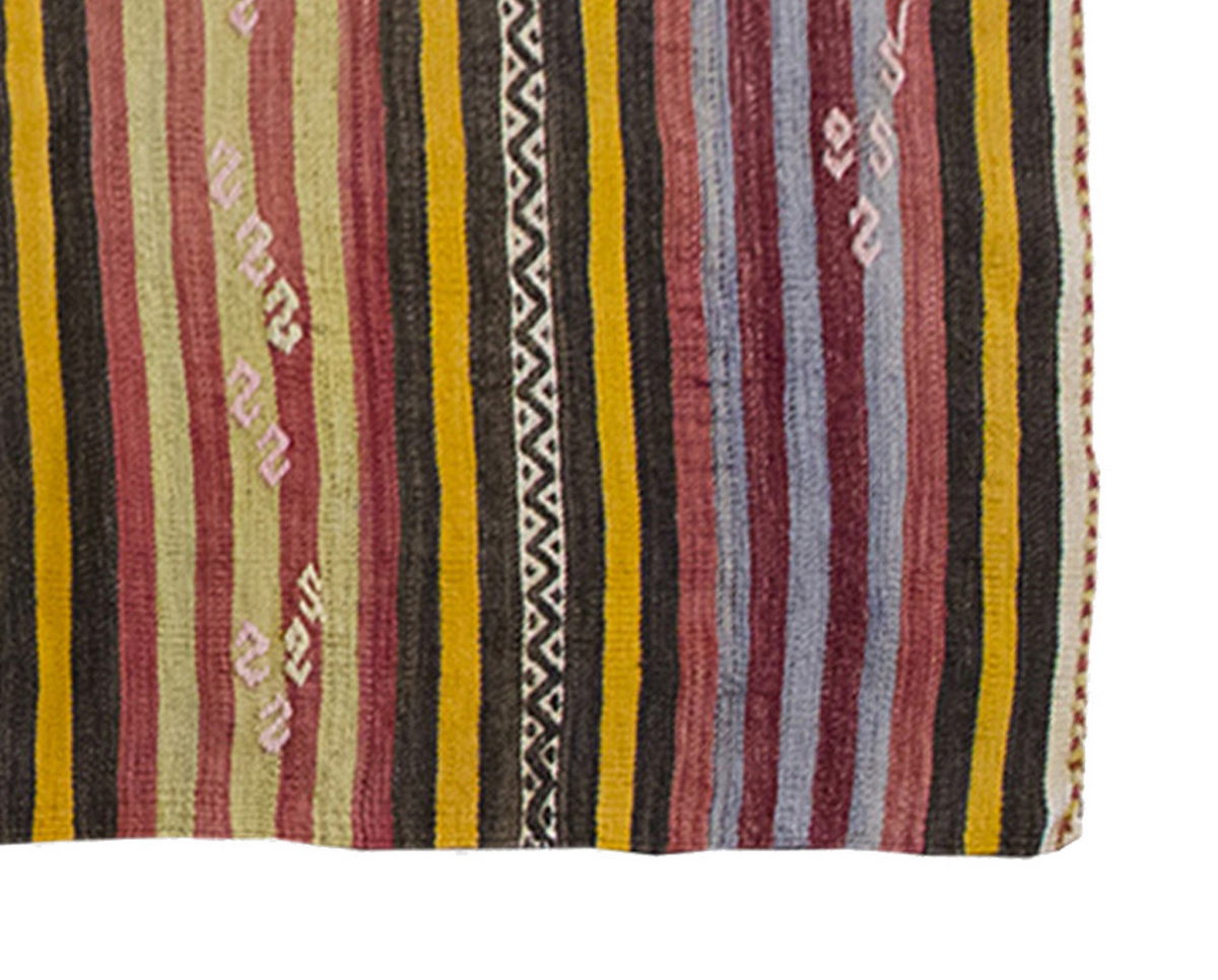 Vintage Kilim Rug,Konya Kilim 3'7" x 6" feet 109 x 184 cm