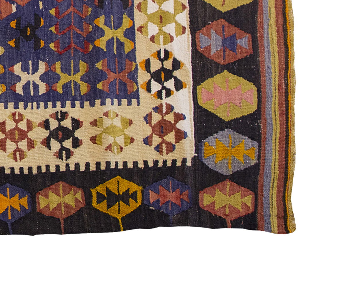Vintage Kilim Rug,Konya Kilim 3'8" x 5'1" feet 111 x 156 cm