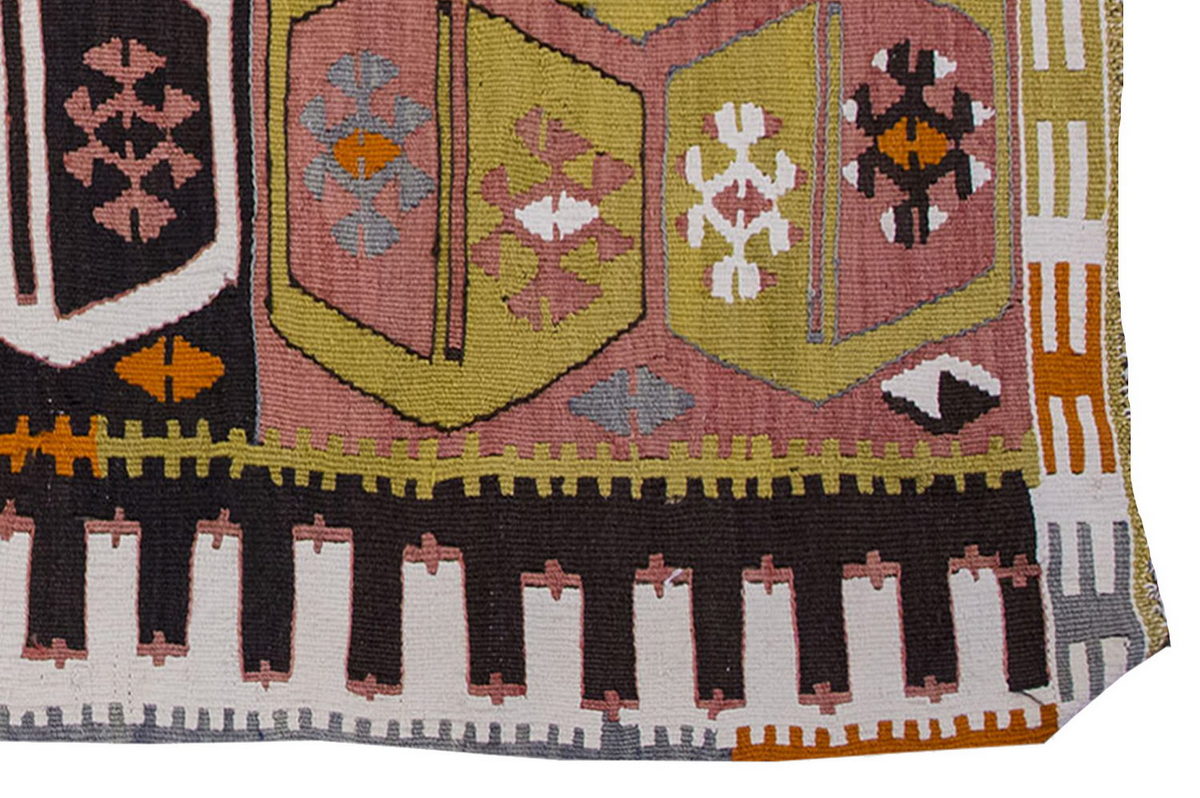 Vintage Kilim Rug,Kırşehir Kilim 2'6" x 4'6" feet 76 x 136 cm