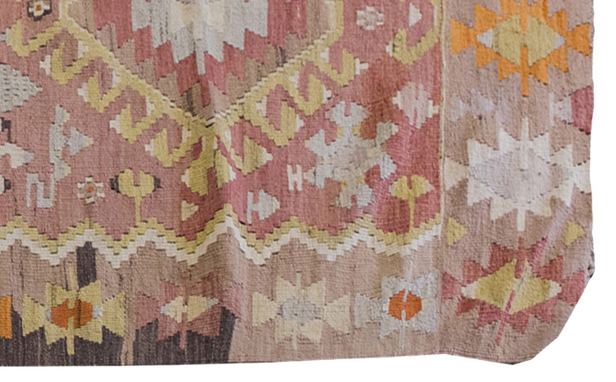 Vintage Kilim Rug,Eşme Kilim 2'7" x 6'9" feet 80 x 206 cm