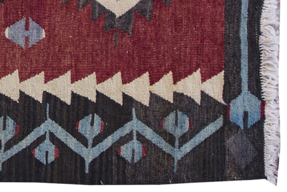 Vintage Kilim Rug,Denizli Kilim 2'8" x 4" feet 82 x 121 cm