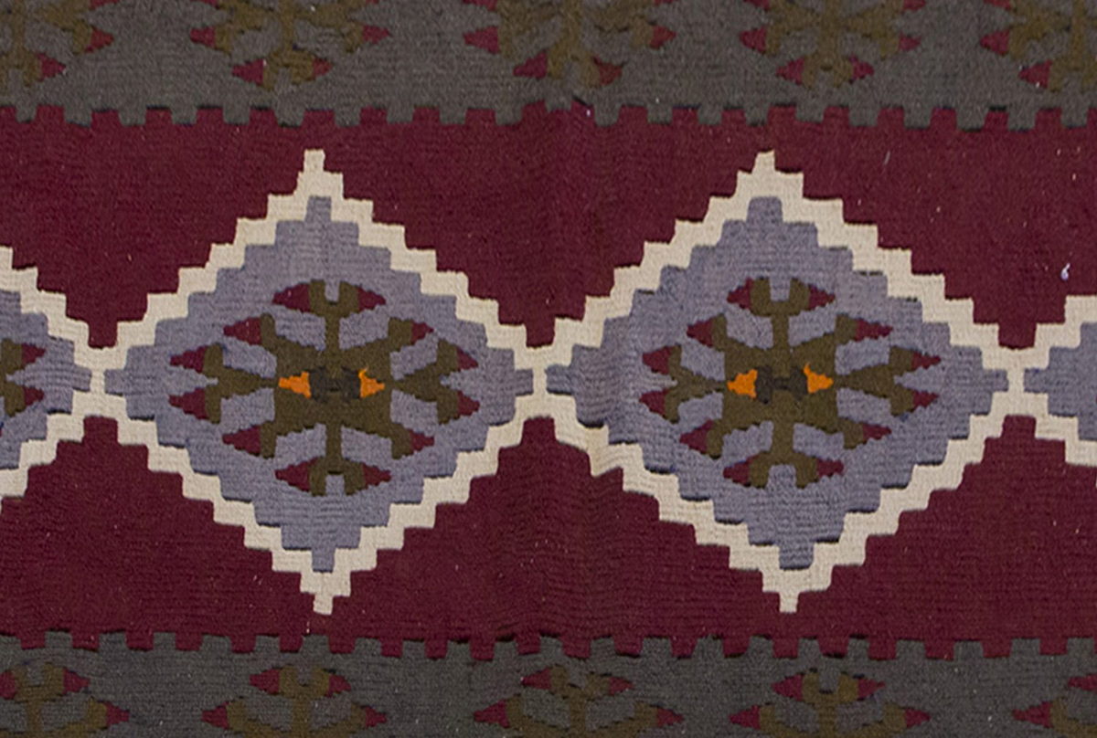 Vintage Kilim Rug,Kayseri Kilim 3'8" x 5'8" feet 112 x 172 cm