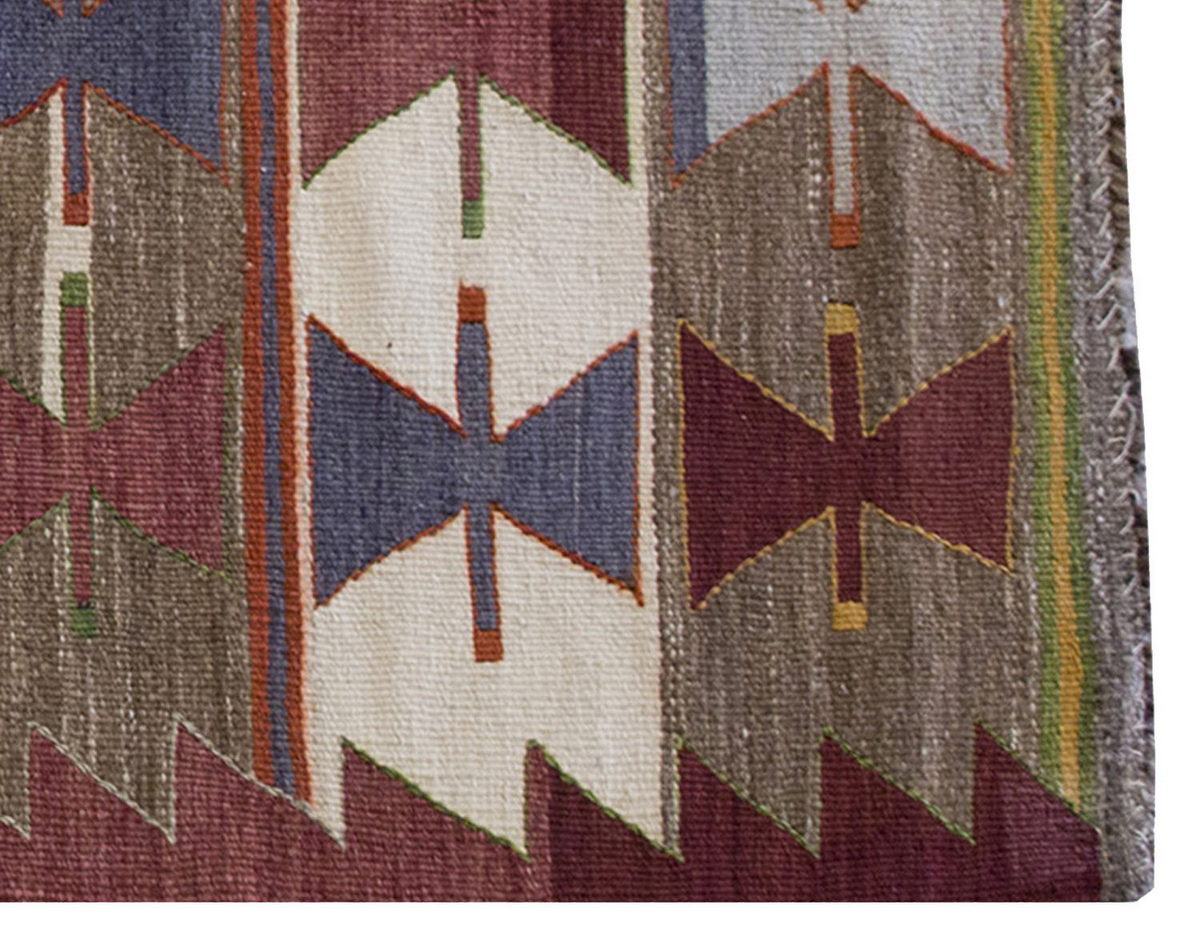 Vintage Kilim Rug,Mut Kilim 2'9" x 5'3" feet 84 x 161 cm