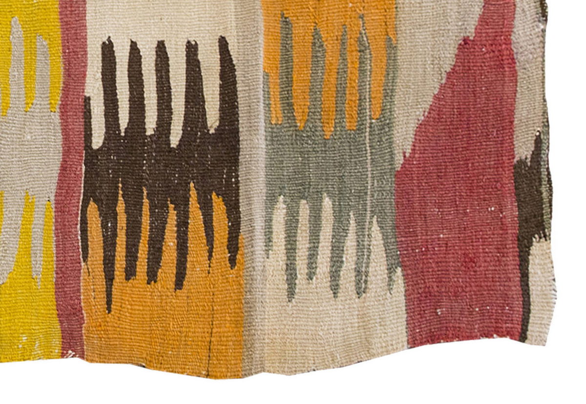 Vintage Kilim Rug,Bodrum Milas Kilim 3" x 4" feet 88 x 120 cm