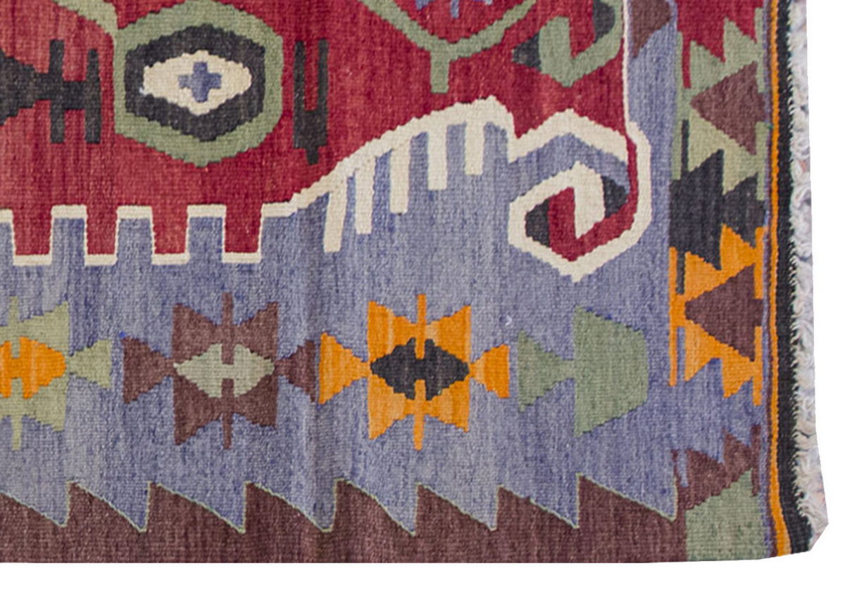 Vintage Kilim Rug,Denizli Kilim 3" x 4'7" feet 89 x 140 cm