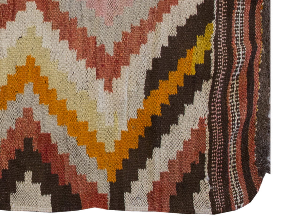 Vintage Kilim Rug,Denizli Kilim 3" x 4'8" feet 91 x 141 cm