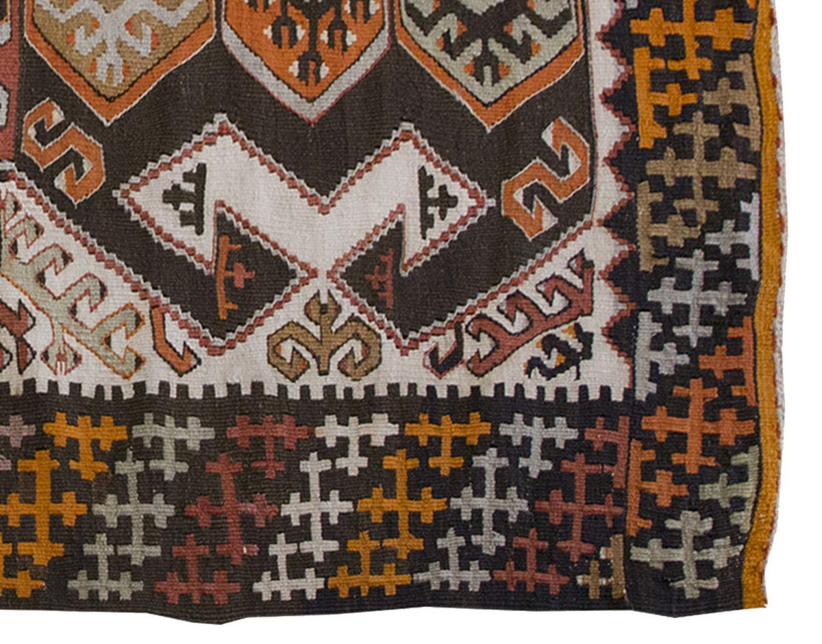 Vintage Kilim Rug,Konya Hotamış Kilim 3" x 5" feet 90 x 153 cm