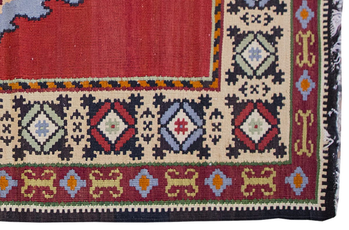 Vintage Kilim Rug,Şarköy Göçmen Kilim 3'2" x 5" feet 96 x 154 cm