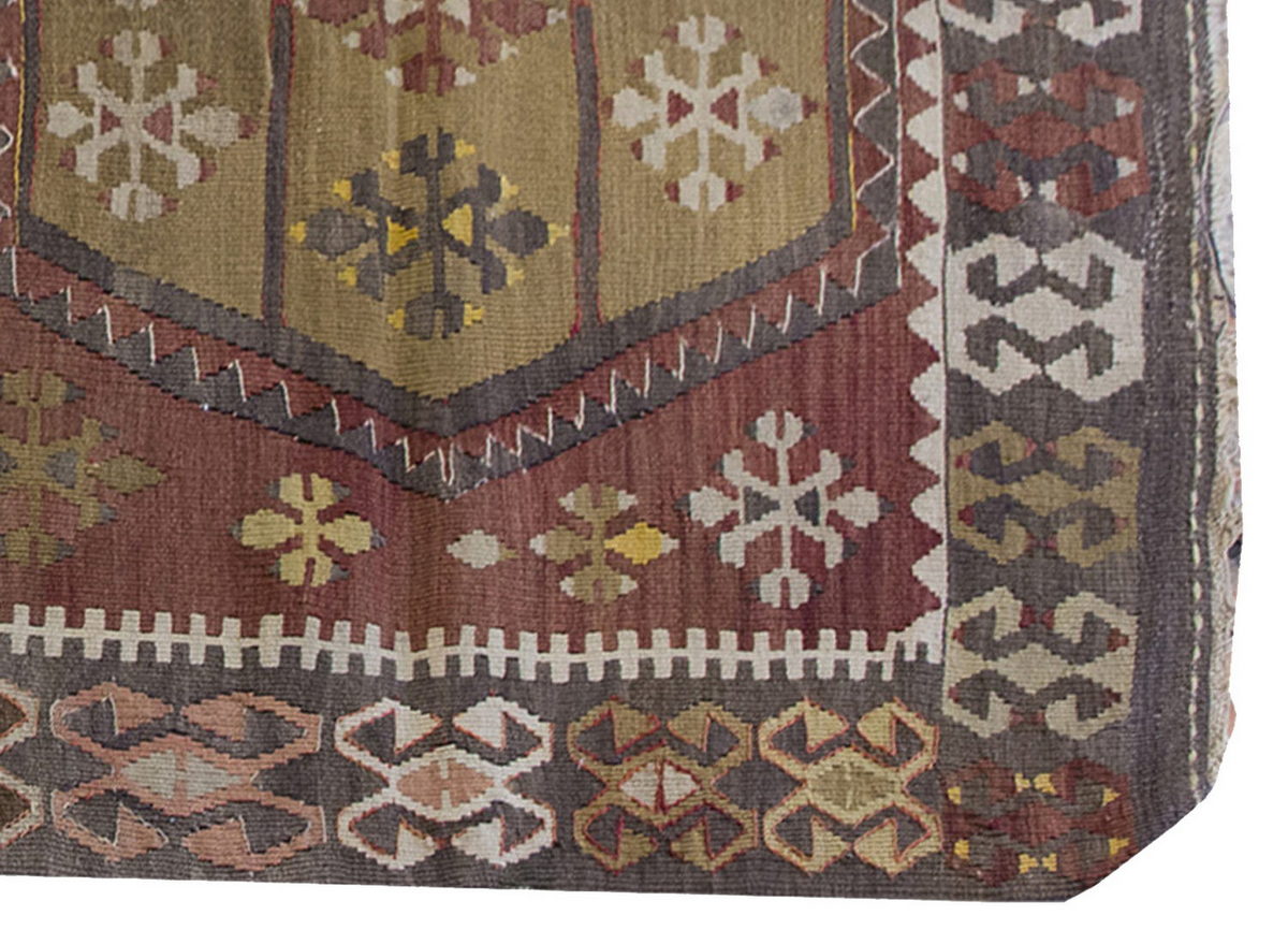 Vintage Kilim Rug,Kırşehir Kilim 3'2" x 5'8" feet 96 x 172 cm