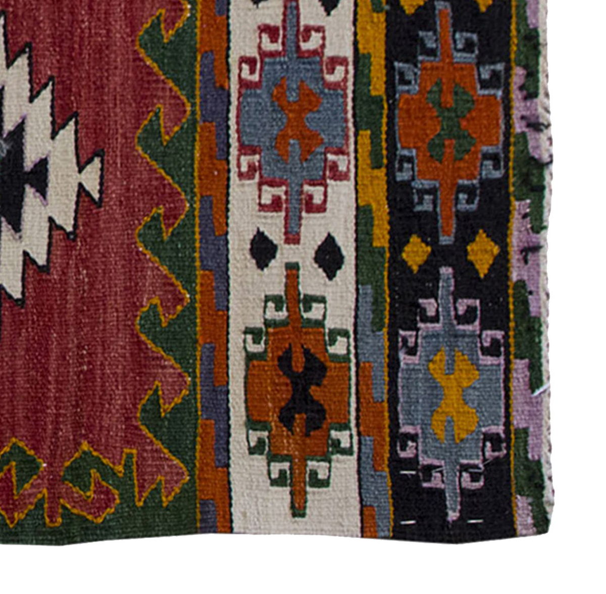 Vintage Kilim Rug,Denizli Kilim 3'3" x 5'4" feet 99 x 162 cm