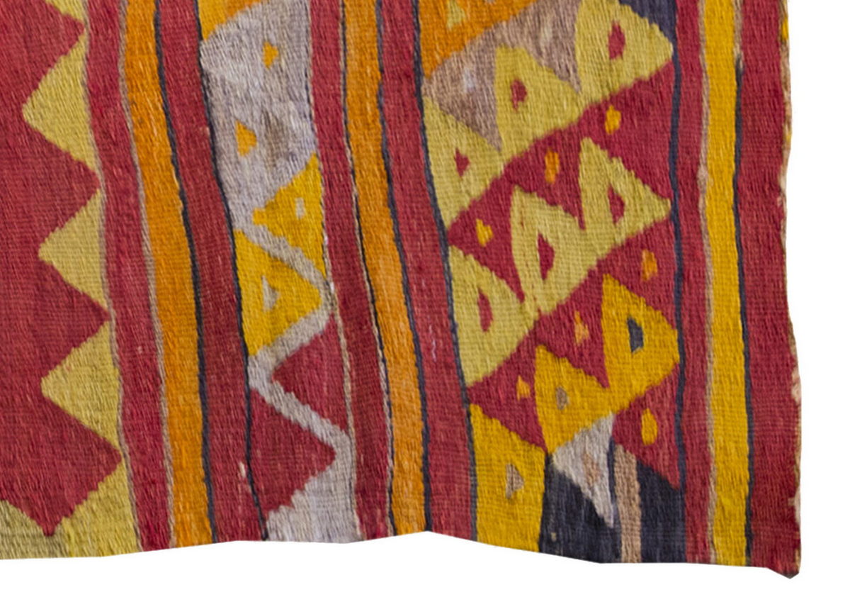 Vintage Kilim Rug,West Part of Turkey Kilim 3'4" x 4" feet 102 x 123 cm