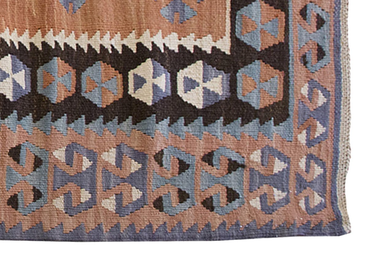 Vintage Kilim Rug,Kayseri Kilim 3'4" x 5'5" feet 101 x 166 cm