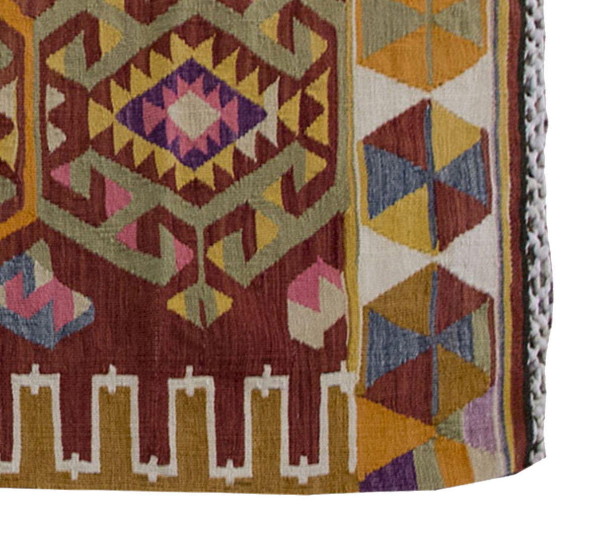 Vintage Kilim Rug,Adana Kilim 3'6" x 4'9" feet 107 x 145 cm