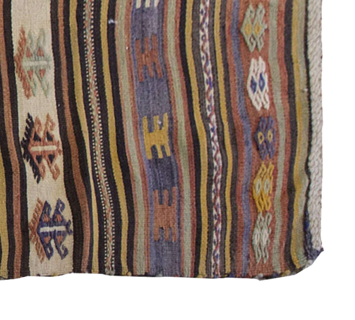 Vintage Kilim Rug,Konya Kilim 3'7" x 6'3" feet 110 x 190 cm